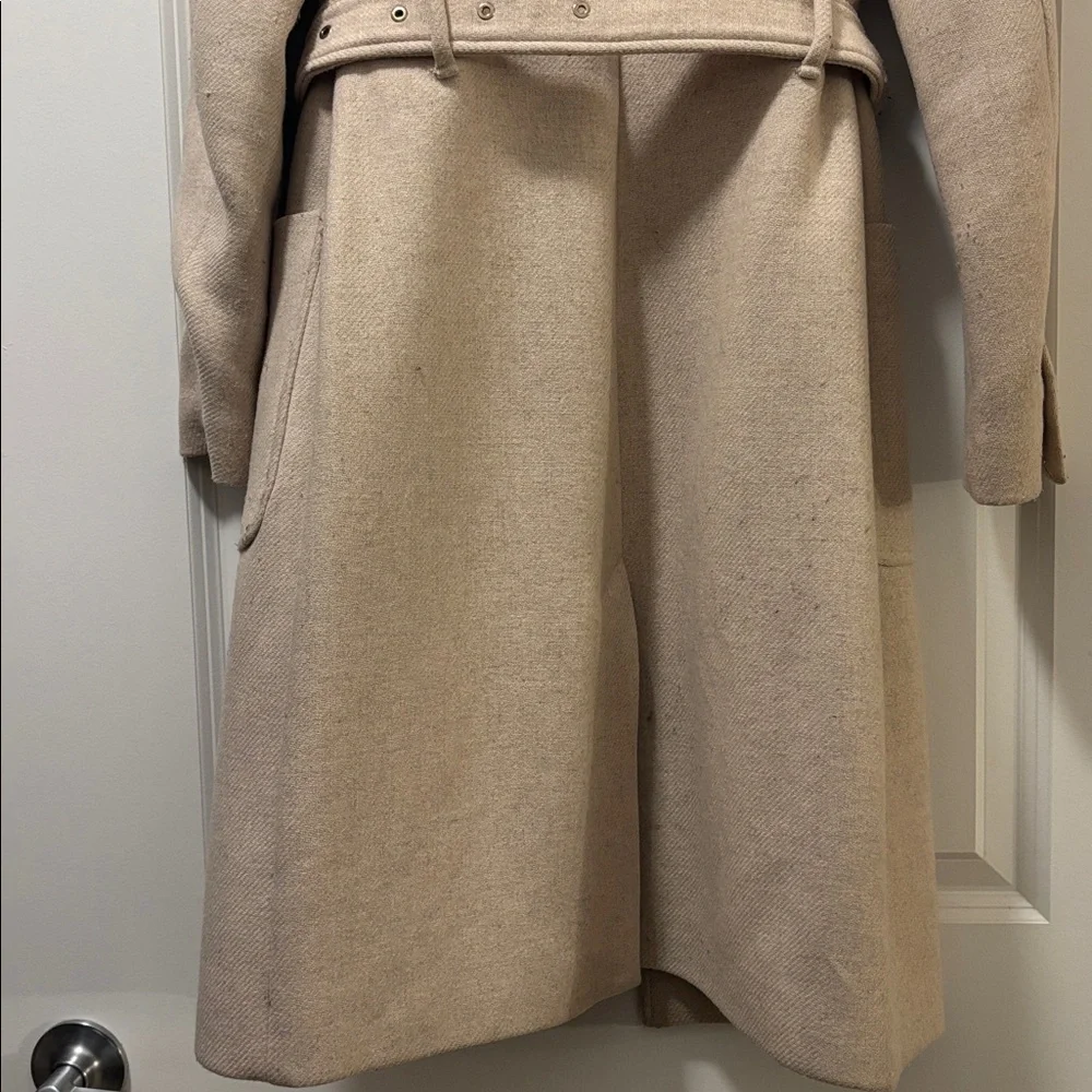 Mango Wool-Blend Cream Coat - Picture 10 of 12
